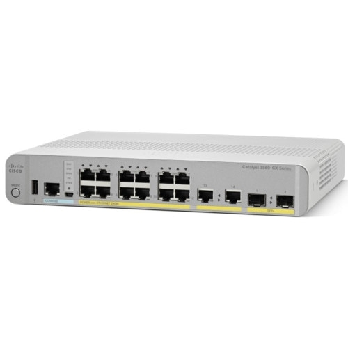 Коммутатор Cisco Catalyst 3560-CX 12TC-S WS-C3560CX-12TC-S (1000 Base-TX (1000 мбит/с), 2 SFP порта)