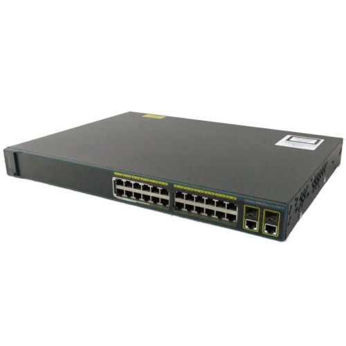 Коммутатор Cisco Catalyst 2960-Plus WS-C2960+24LC-L (100 Base-TX (100 мбит/с), 2 SFP порта)