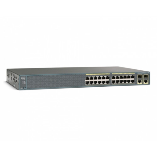 Коммутатор Cisco Catalyst 2960 Plus 24TC-L WS-C2960R+24TC-L (100 Base-TX (100 мбит/с), 2 SFP порта)