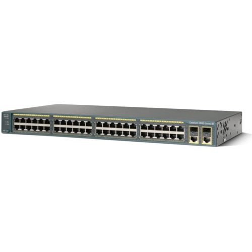 Коммутатор Cisco Catalyst 2960 WS-C2960-48TC-S (100 Base-TX (100 мбит/с), 2 SFP порта)