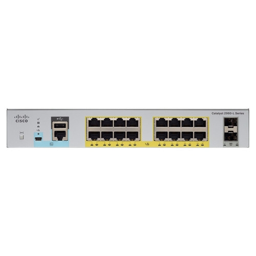 Коммутатор Cisco Catalyst 2960L 16TS-LL WS-C2960L-16TS-LL (1000 Base-TX (1000 мбит/с), 2 SFP порта)