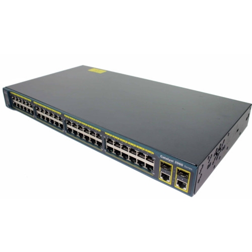 Коммутатор Cisco Catalyst 2960 WS-C2960-48TC-S (100 Base-TX (100 мбит/с), 2 SFP порта)