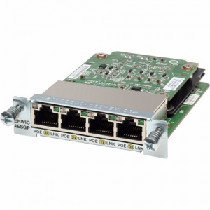 Аксессуар для сетевого оборудования Cisco Four port 10-100-1000 Ethernet switch interface card PoE EHWIC-4ESG= (Модуль)