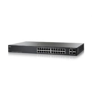 Коммутатор Cisco SF250-24P 24-Port SF250-24P-K9-EU (100 Base-TX (100 мбит/с), 2 SFP порта)
