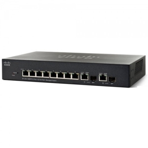 Коммутатор Cisco SF350-08-K9-EU (100 Base-TX (100 мбит/с), Без SFP портов)