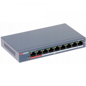 Коммутатор Hikvision DS-3E0109P-E/M(B) (100 Base-TX (100 мбит/с), Без SFP портов)