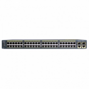 Коммутатор Cisco Catalyst 2960 Plus 48TC-S WS-C2960R+48TC-S (100 Base-TX (100 мбит/с), 2 SFP порта)