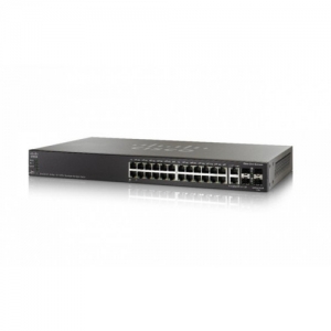 Коммутатор Cisco SG550X-24MP SG550X-24MP-K9-EU (1000 Base-TX (1000 мбит/с), 2 SFP порта)