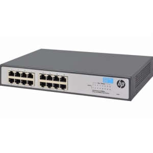 Коммутатор HPE 1420-16G JH016A (1000 Base-TX (1000 мбит/с), Без SFP портов)