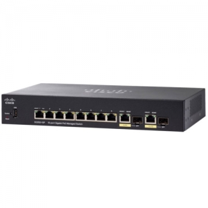 Коммутатор Cisco SG355-10P SG355-10P-K9-EU (1000 Base-TX (1000 мбит/с), 2 SFP порта)