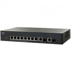 Коммутатор Cisco Small Business SG300-10MPP SG300-10MPP-K9-EU (1000 Base-TX (1000 мбит/с))