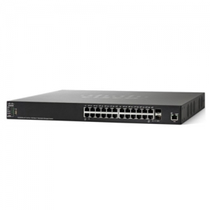 Коммутатор Cisco SG350XG-24T-K9-EU (10 GBase-T (10000 мбит/с), 2 SFP порта)