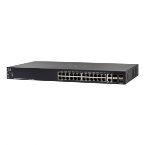 Коммутатор Cisco SG550X-24MPP SG550X-24MPP-K9-EU (1000 Base-TX (1000 мбит/с), 2 SFP порта)