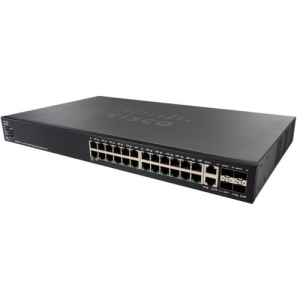 Коммутатор Cisco SF550X SF550X-24P-K9-EU (100 Base-TX (100 мбит/с), 2 SFP порта)