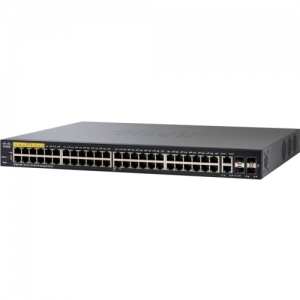 Коммутатор Cisco SB SF350-48P-K9-EU (100 Base-TX (100 мбит/с), 2 SFP порта)