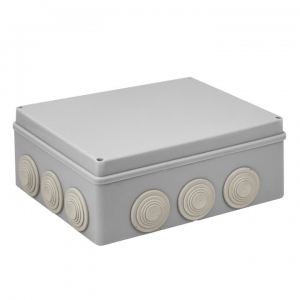 Коробка распаячная КМР-050-043 пылевлагозащ., 12 мембр. вводов, уплотн. шнур (240х190х90) EKF