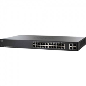 Коммутатор Cisco Small Business SF220-24P SF220-24P-K9-EU (100 Base-TX (100 мбит/с), 2 SFP порта)