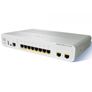 Коммутатор Cisco Catalyst 2960C 8PT-L WS-C2960CPD-8PT-L (1000 Base-TX (1000 мбит/с), Без SFP портов)