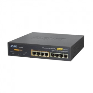 Коммутатор Planet Gigabit Ethernet Switch 8-port 10/100/1000mbps With 4-port Poe GSD-804P (1000 Base-TX (1000 мбит/с), Без SFP портов)