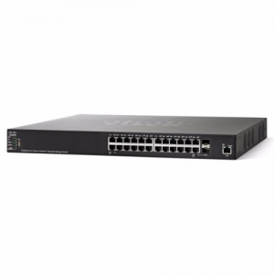 Коммутатор Cisco SG350XG-24F SG350XG-24F-K9-EU (1000 Base-TX (1000 мбит/с), 2 SFP порта)
