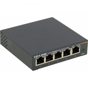 Коммутатор TP-Link TL-SG105E (1000 Base-TX (1000 мбит/с), Без SFP портов)