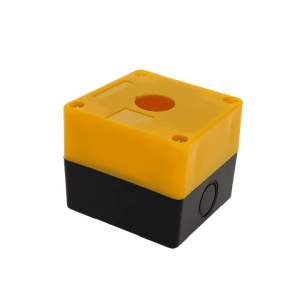КП101 пластиковый 1 кнопка желтый EKF