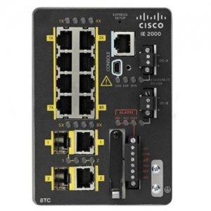 Коммутатор Cisco IE-2000-8TC-L (100 Base-TX (100 мбит/с), Без SFP портов)
