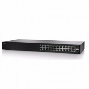 Коммутатор Cisco SG110-24HP-EU (1000 Base-TX (1000 мбит/с), 2 SFP порта)