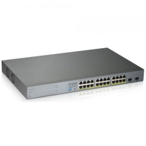 Коммутатор Zyxel GS1300-26HP GS1300-26HP-EU0101F (1000 Base-TX (1000 мбит/с), 2 SFP порта)