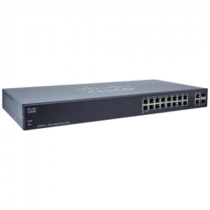 Коммутатор Cisco Small Business SG200-18 SLM2016T-EU (1000 Base-TX (1000 мбит/с), Без SFP портов)
