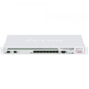 Маршрутизатор Mikrotik CCR1036-8G-2S+ Cloud Core Router , with Tilera Tile-Gx36 CPU (36-cores, 1.2Ghz per core), 4GB RAM, 2xSFP cage, 8xGbit LAN, Rout (10/100/1000 Base-TX (1000 мбит/с))