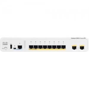 Коммутатор Cisco Catalyst 2960C 8PT-L WS-C2960CPD-8PT-L (1000 Base-TX (1000 мбит/с), Без SFP портов)