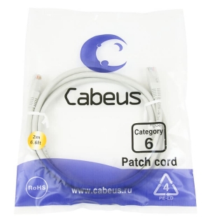 Cabeus PC-UTP-RJ45-Cat.6-1.5m